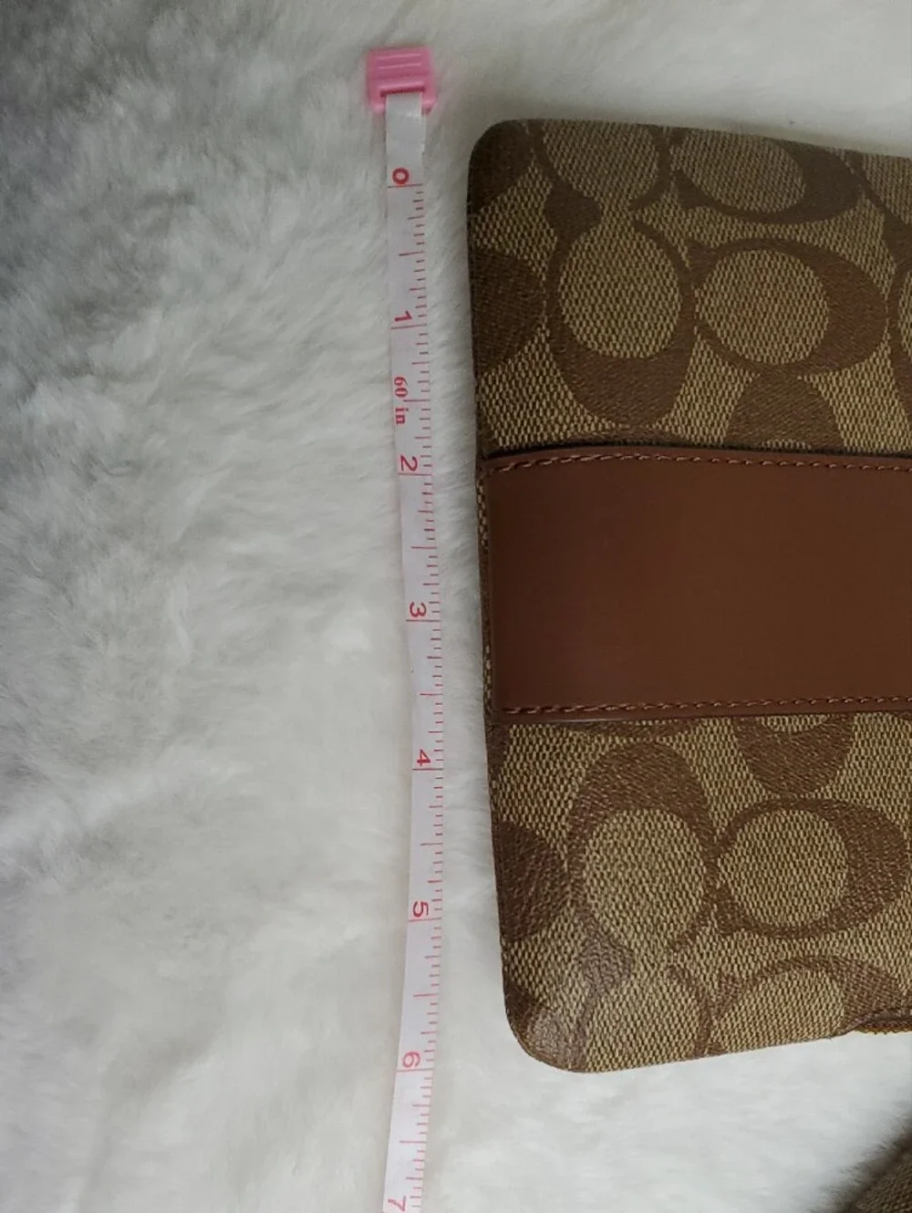 Coach Brown Signature Canvas Tote with Matching Wristlet